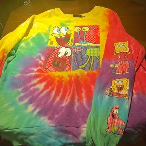 SpongeBob Tie Dye Sweatshirt